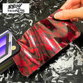 Red Forged Carbon Fiber - BBOY Pieces Vinyl Wrap Material (Price does NOT include installation.)