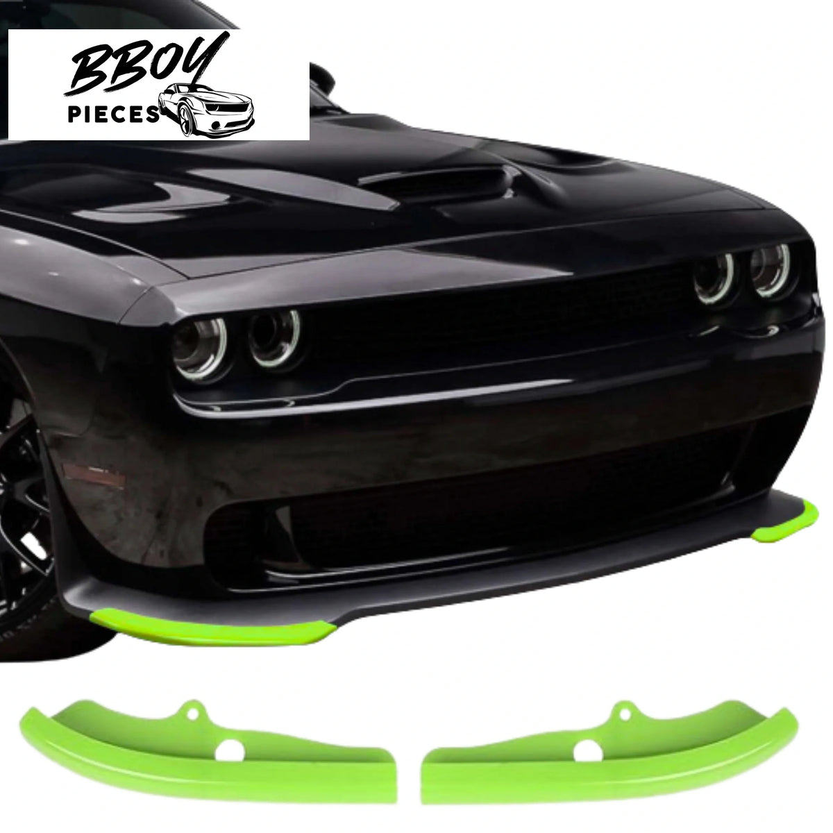BBOY Pieces — Lip Splitter guard protectors for Challenger Slimbody R/T, Scatpack bumper