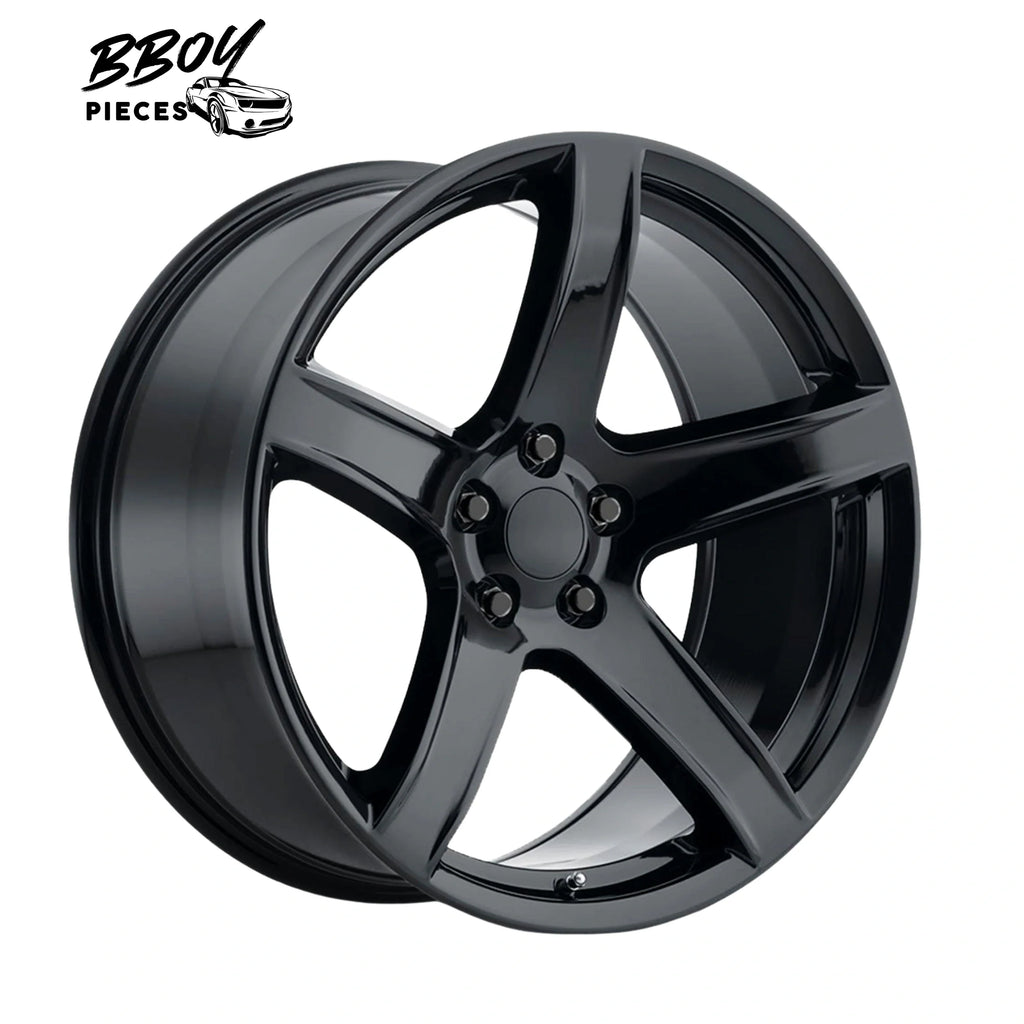 BBOY Pieces — 5 Spoke Style Gloss Black Wheel Rims (20″x9.5″)