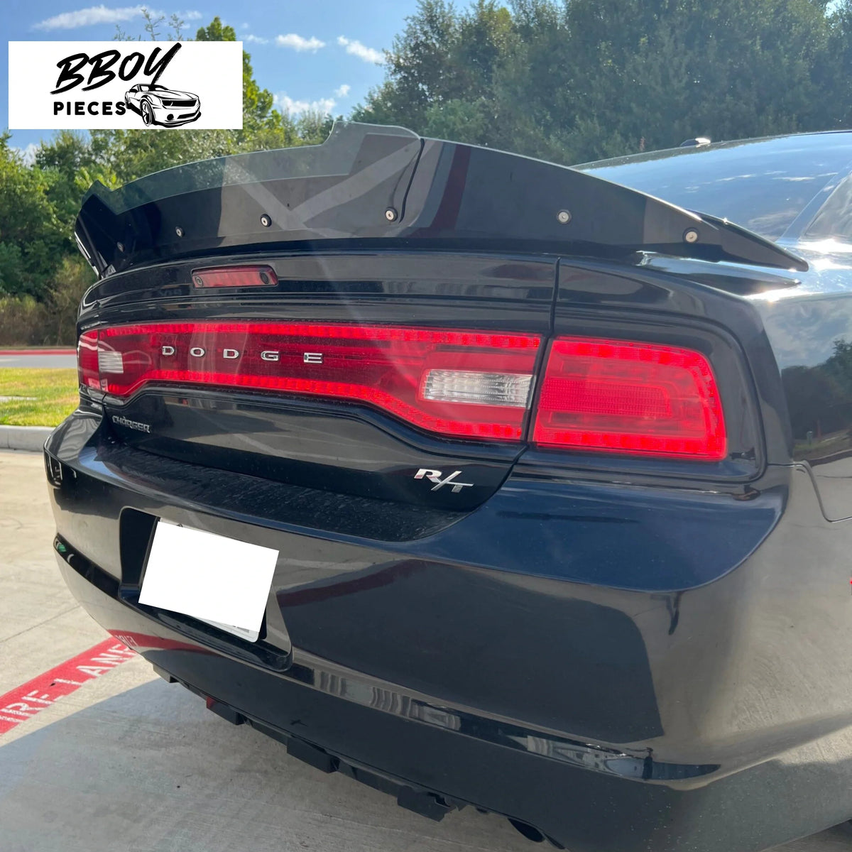 BBOY Pieces — Dodge Charger Wickerbill addon for Pre-existing Spoiler clear thinner