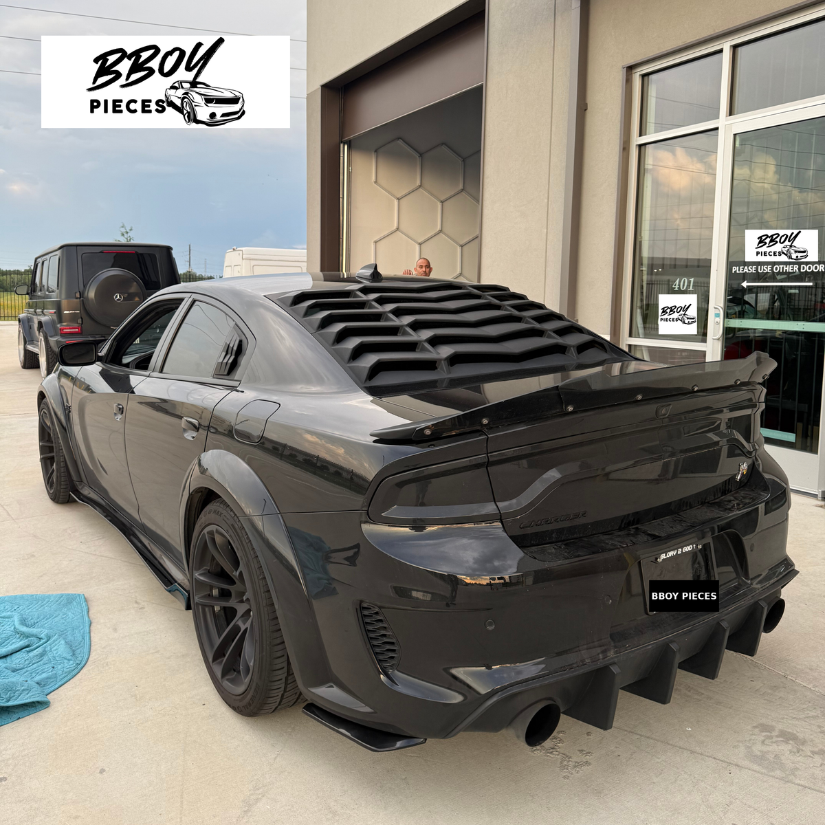 Dodge Charger Rear Window Louver — BBOY Pieces