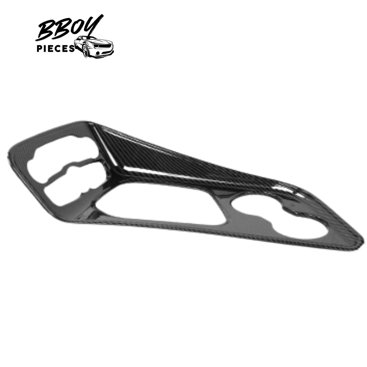 BBOY Pieces — Dodge Challenger 2015+ Carbon Fiber Look - Center Console Shift Panel Trim Piece Cover