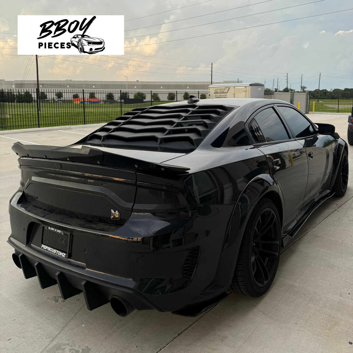 Dodge Charger Wickerbill addon for Pre-existing Spoiler clear thinner — BBOY Pieces