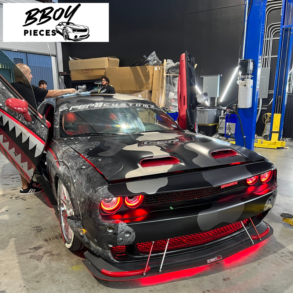2015-2023 Dodge Challenger RGB Color Change Headlights (Non Flow) Plug N Play with Halogen Bulbs — BBOY Pieces