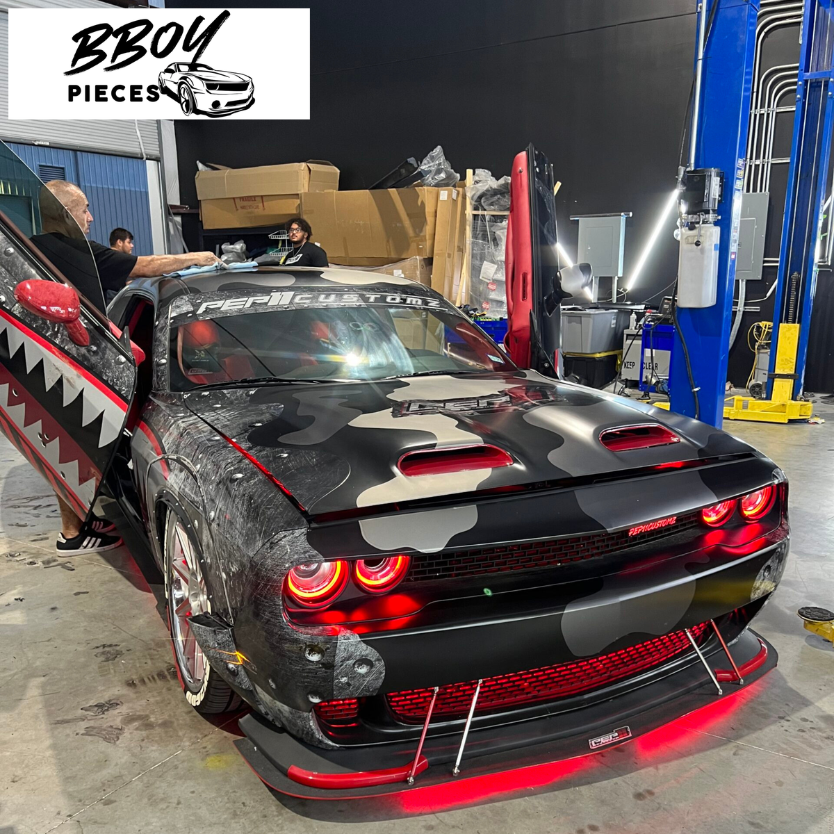 2015-2023 Dodge Challenger RGB Color Change Headlights (Non Flow) Plug N Play with Halogen Bulbs — BBOY Pieces