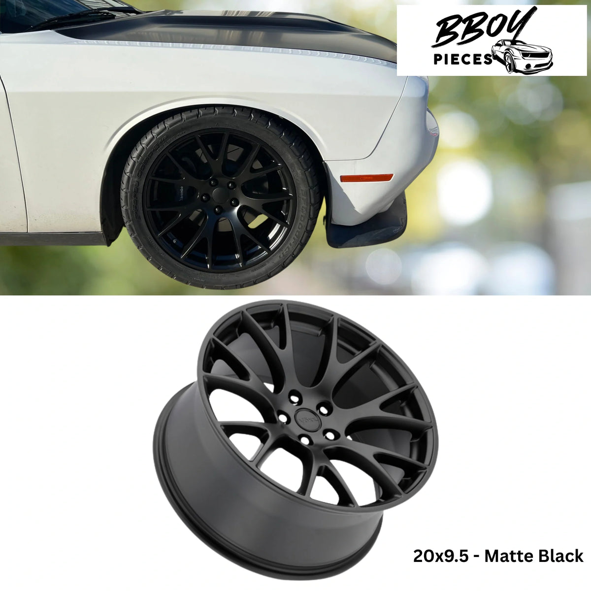 BBOY Pieces — Hellcat Style Satin Wheel Rims (20″x9″)
