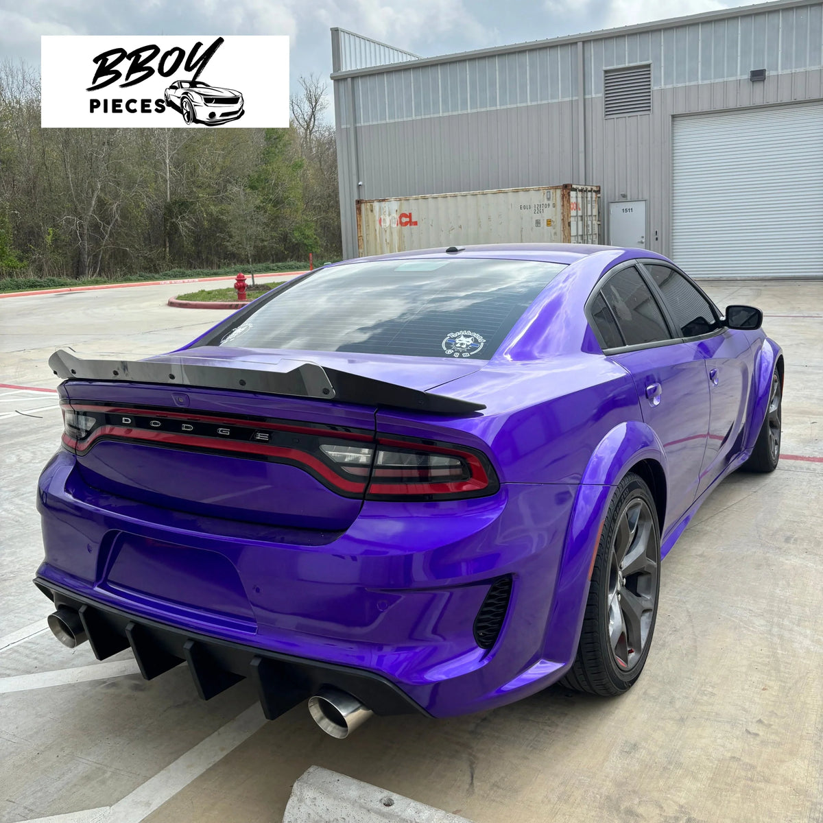 BBOY Pieces — Dodge Charger Spoiler + Wickerbill Combo