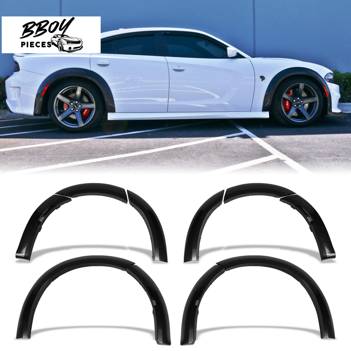 Dodge Charger Flares Only Wide Body Kit (Parts Only) — BBOY Pieces