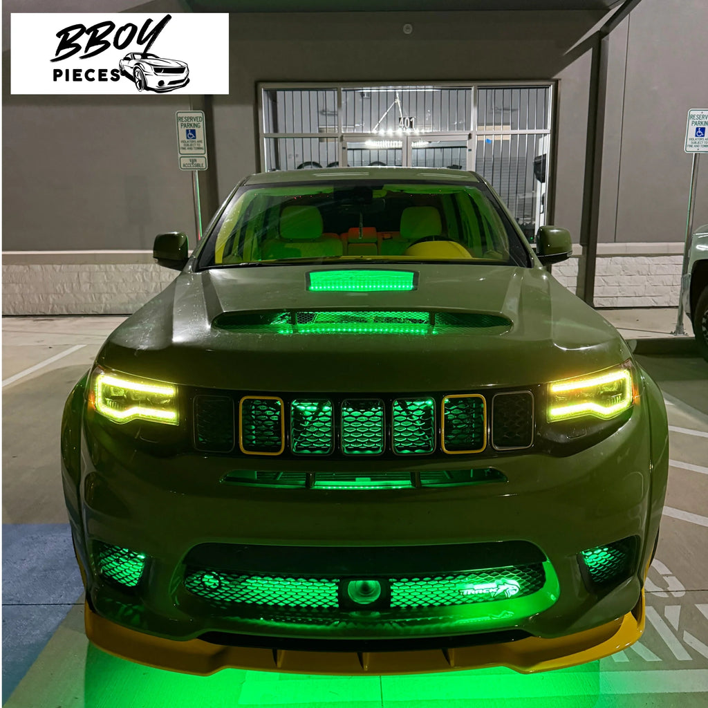 BBOY Pieces — Jeep Grand Cherokee Multicolor Flow Series Headlights 2014-2021 XB MORIMOTO