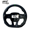 BBOY Pieces — Dodge 2015+ NO LED Carbon Fiber Green Stripe Steering Wheel