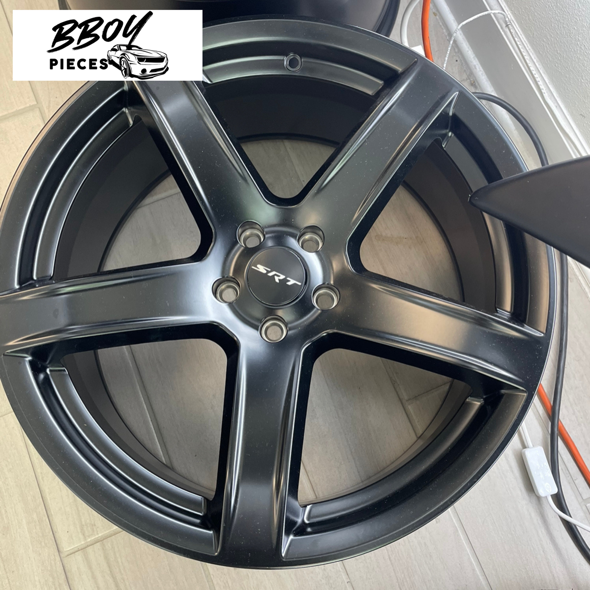5 Spoke Style Matte Black Wheel Rims (20″x9.5″) — BBOY Pieces