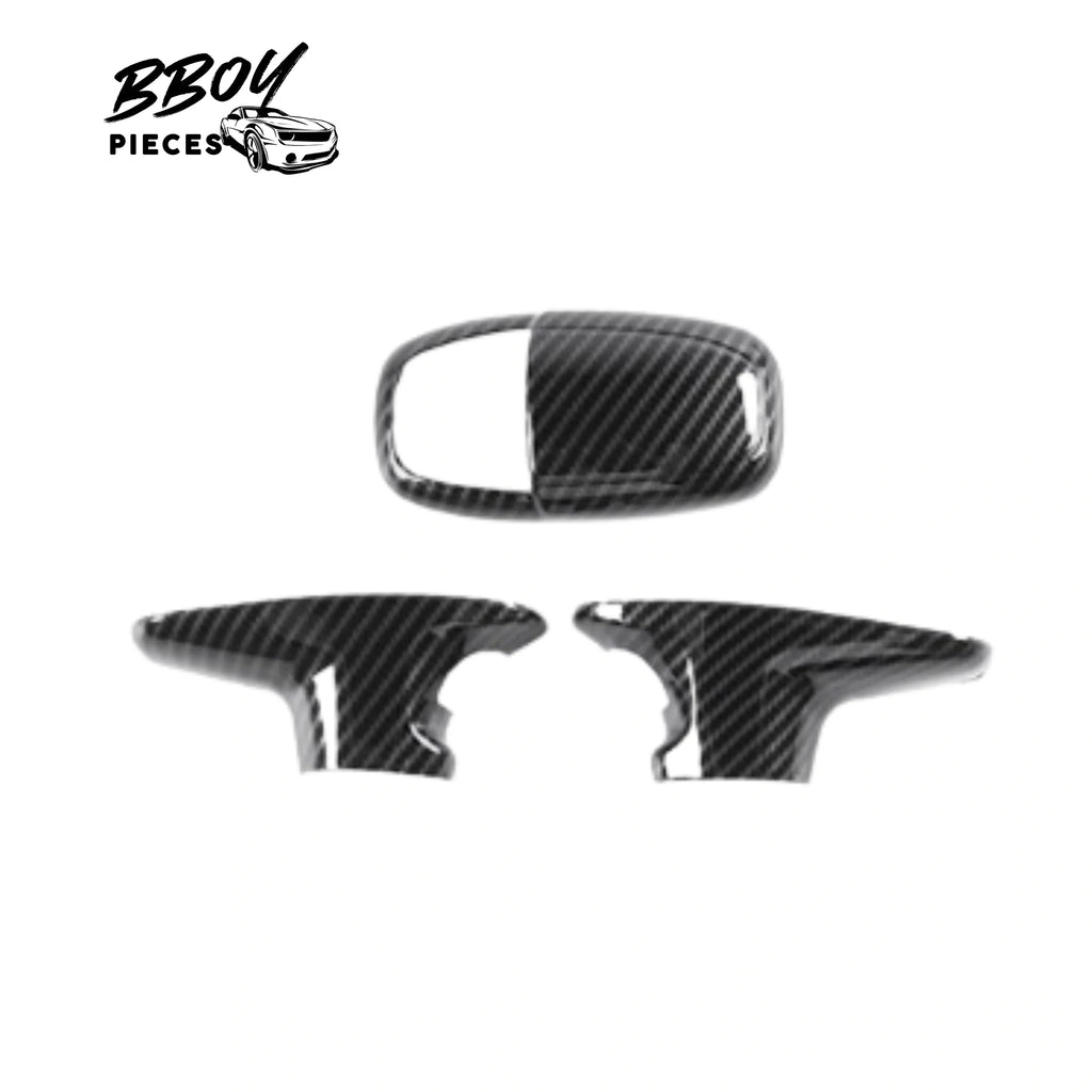 BBOY Pieces — Carbon Fiber Look - Shifter Cover Pieces Dodge Charger + Challenger 2015+