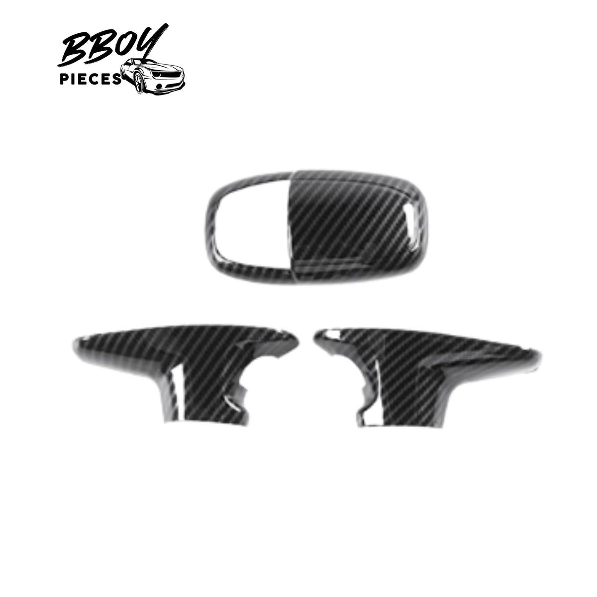 BBOY Pieces — Carbon Fiber Look - Shifter Cover Pieces Dodge Charger + Challenger 2015+