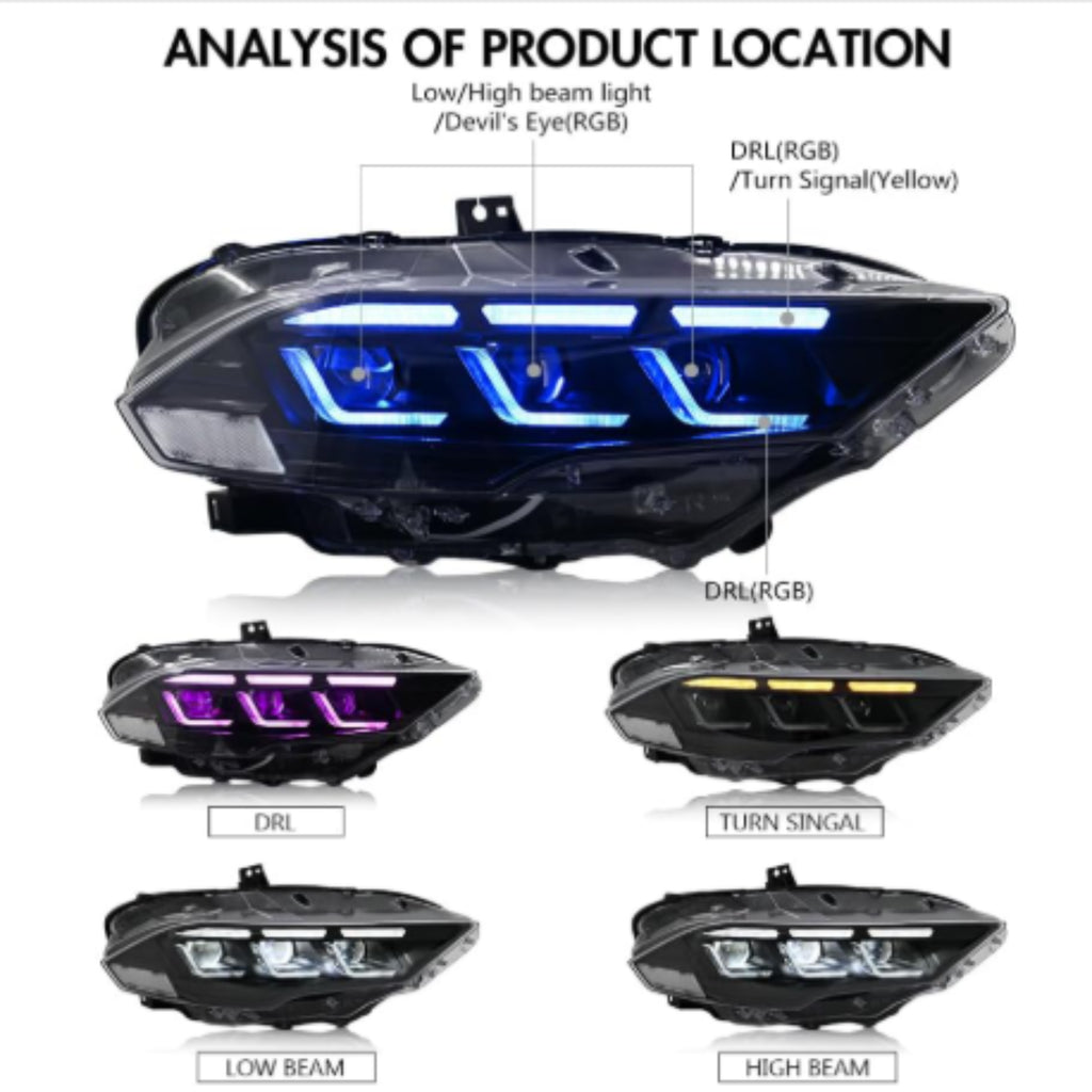 Mustang RGB Headlights 2024-25