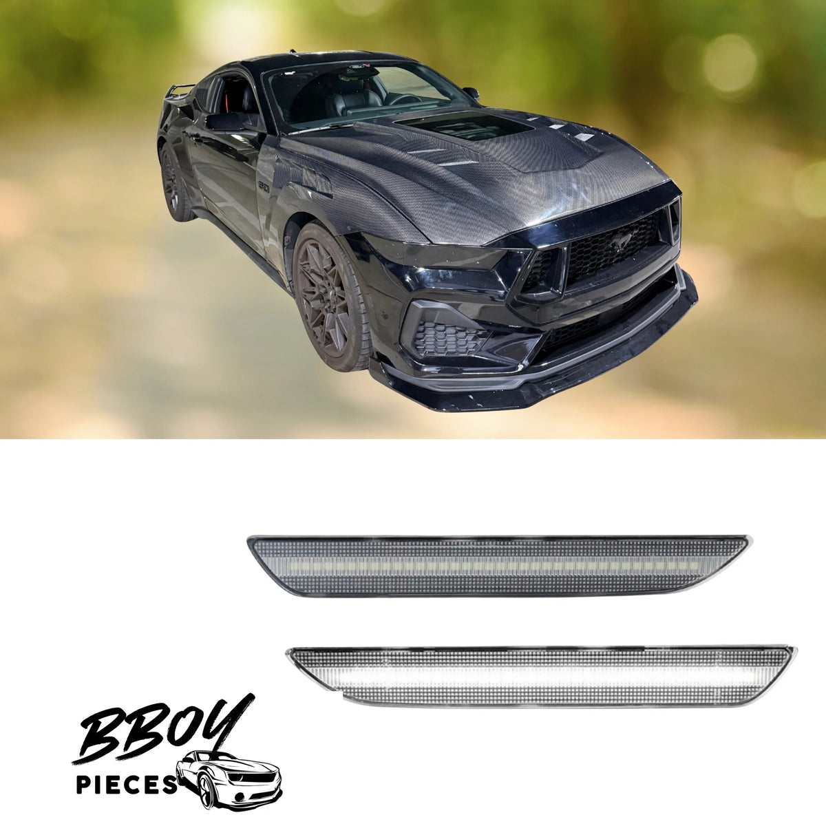 BBOY Pieces — Mustang 2015-2023 White Led Side Marker Reflectors