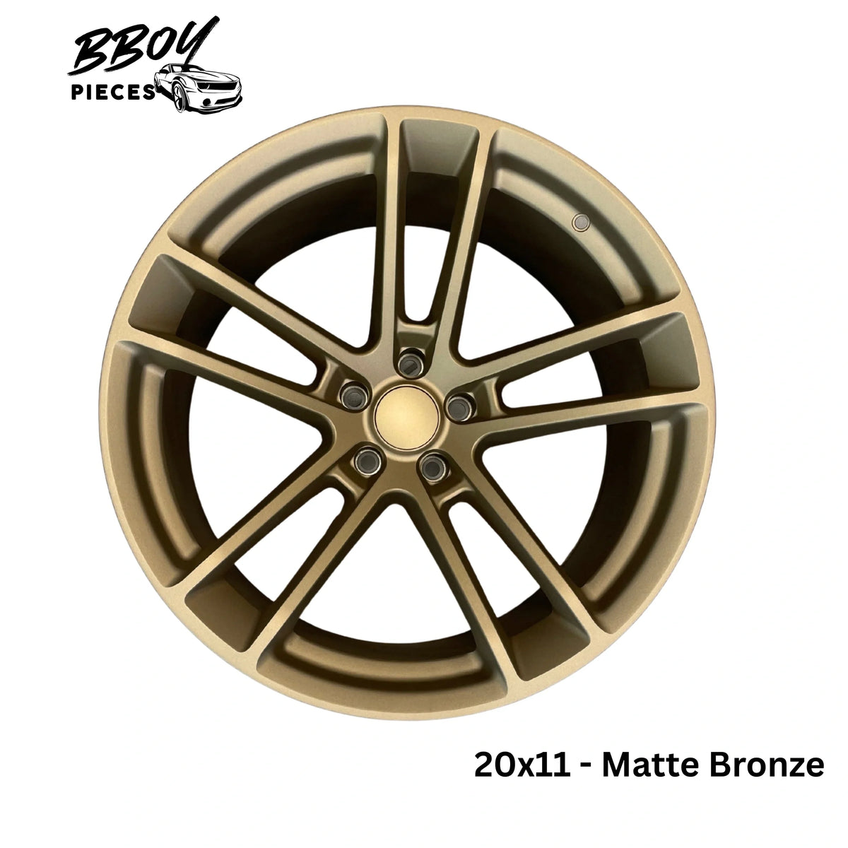 BBOY Pieces — Bronze Hellcat 2 Style Wheel Rims (20″x11″, -2.5 Offset, 5×115 Bolt Pattern