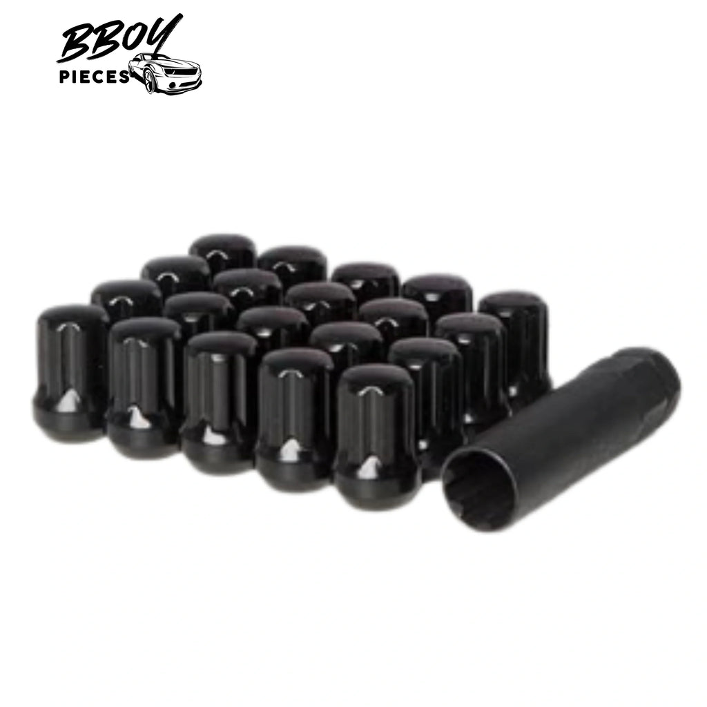 BBOY Pieces — Lug Nuts Black Splined 21 Pcs M14-1.5 Lug Nuts