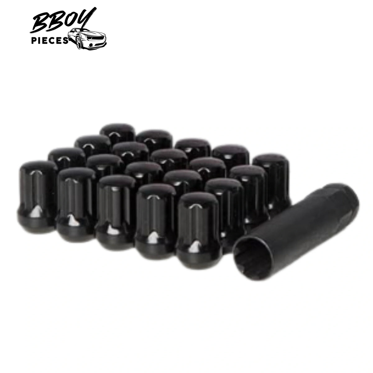 BBOY Pieces — Lug Nuts Black Splined 21 Pcs M14-1.5 Lug Nuts