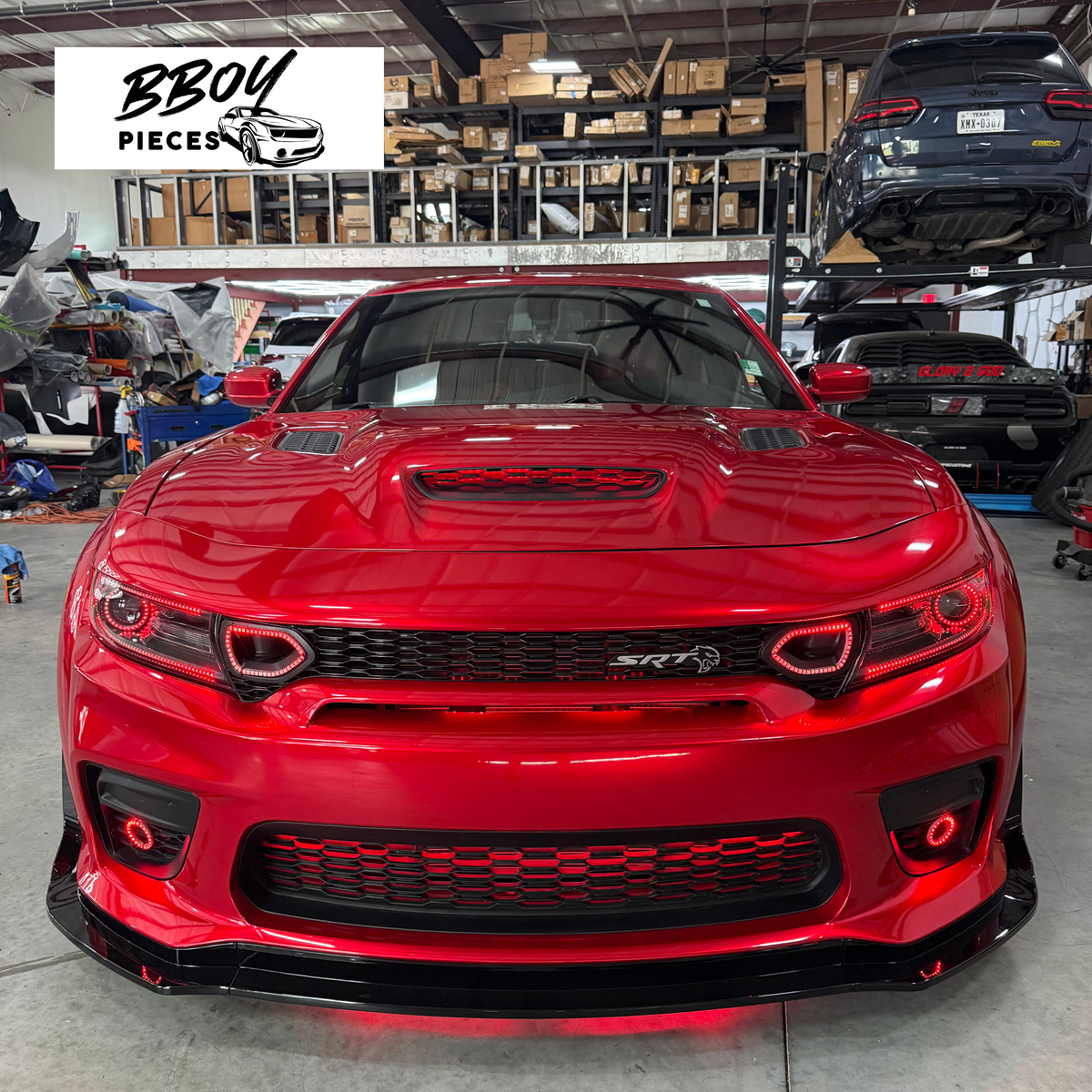 Dodge Charger RGB Led Snorkel Inserts-Bluetooth solid Color + Flow — BBOY Pieces