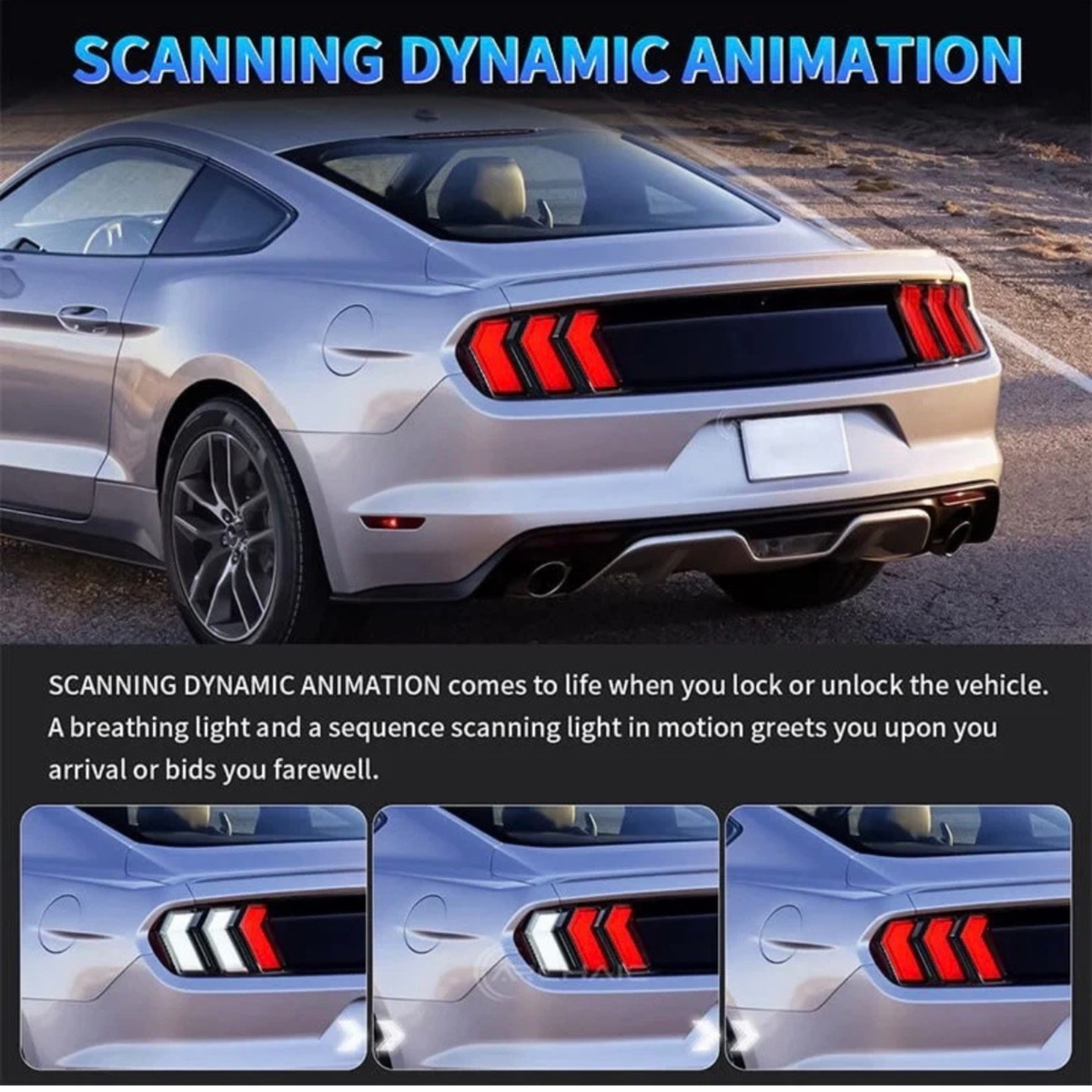 Mustang RGB Rear Tail lights 2015-2023