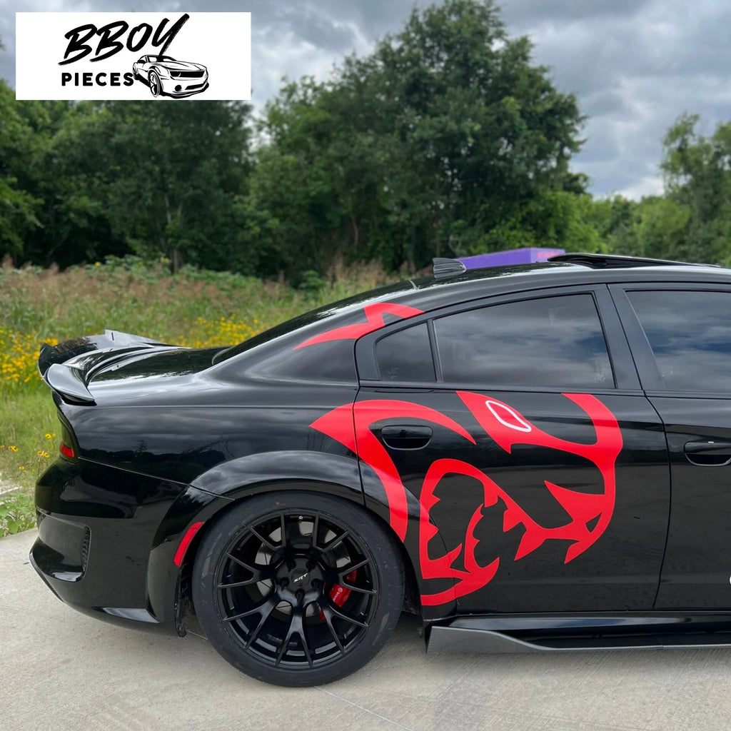 BBOY Pieces — Original Hellcat Style Widebody Matte Silver Wheel Rims (20″x11″, -2.5 Offset, 5×115 Bolt Pattern