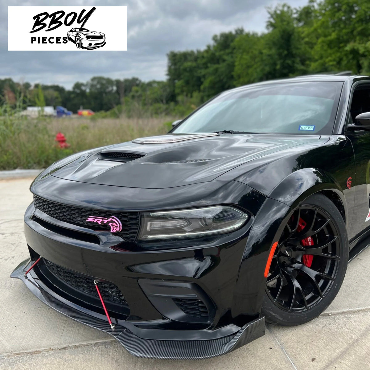 BBOY Pieces — Original Hellcat Style Widebody Matte Silver Wheel Rims (20″x11″, -2.5 Offset, 5×115 Bolt Pattern