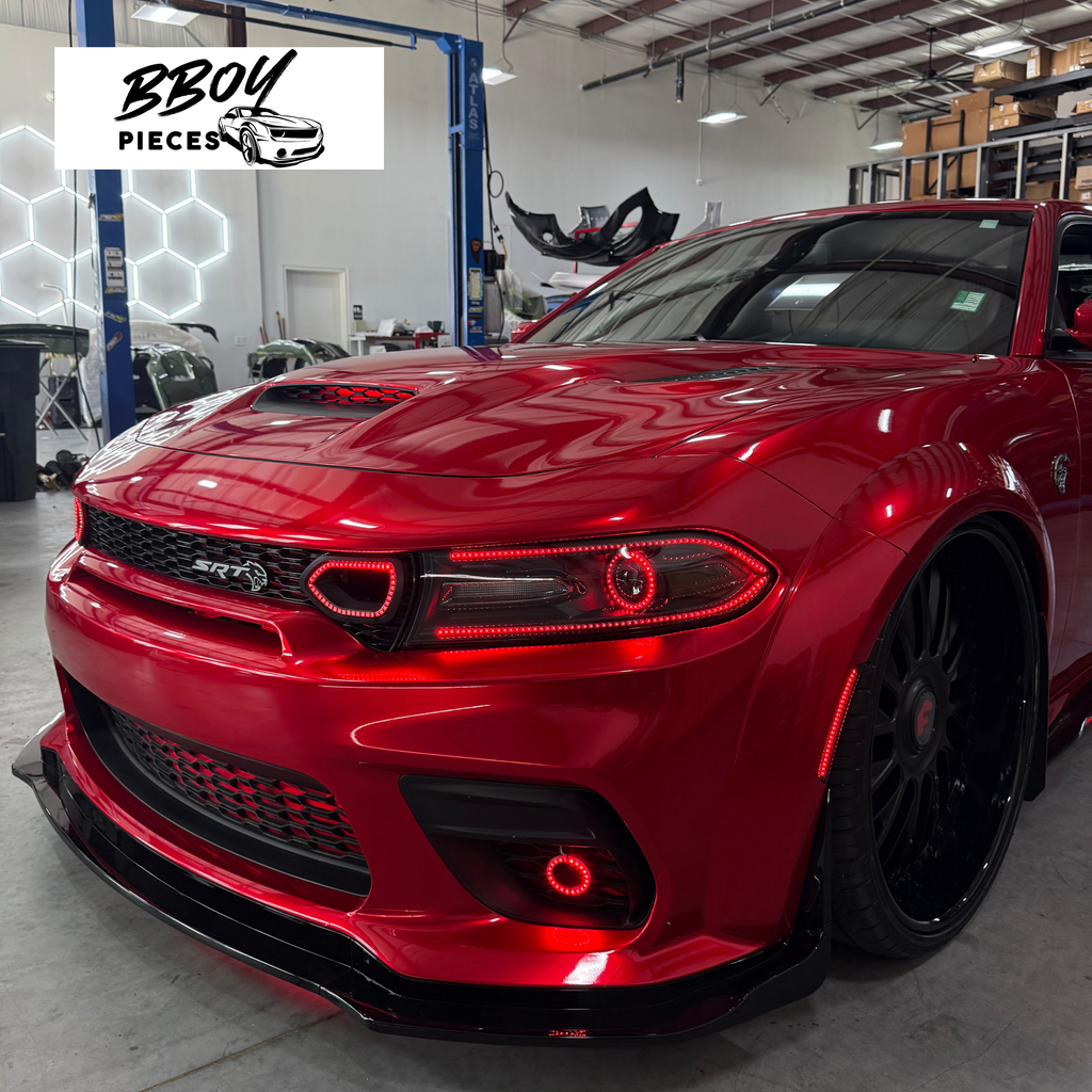Dodge Charger RGB Led Snorkel Inserts-Bluetooth solid Color + Flow — BBOY Pieces