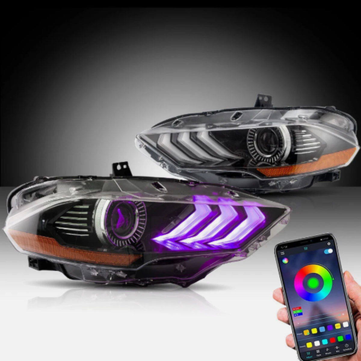 Mustang RGB Headlights 2018-2023