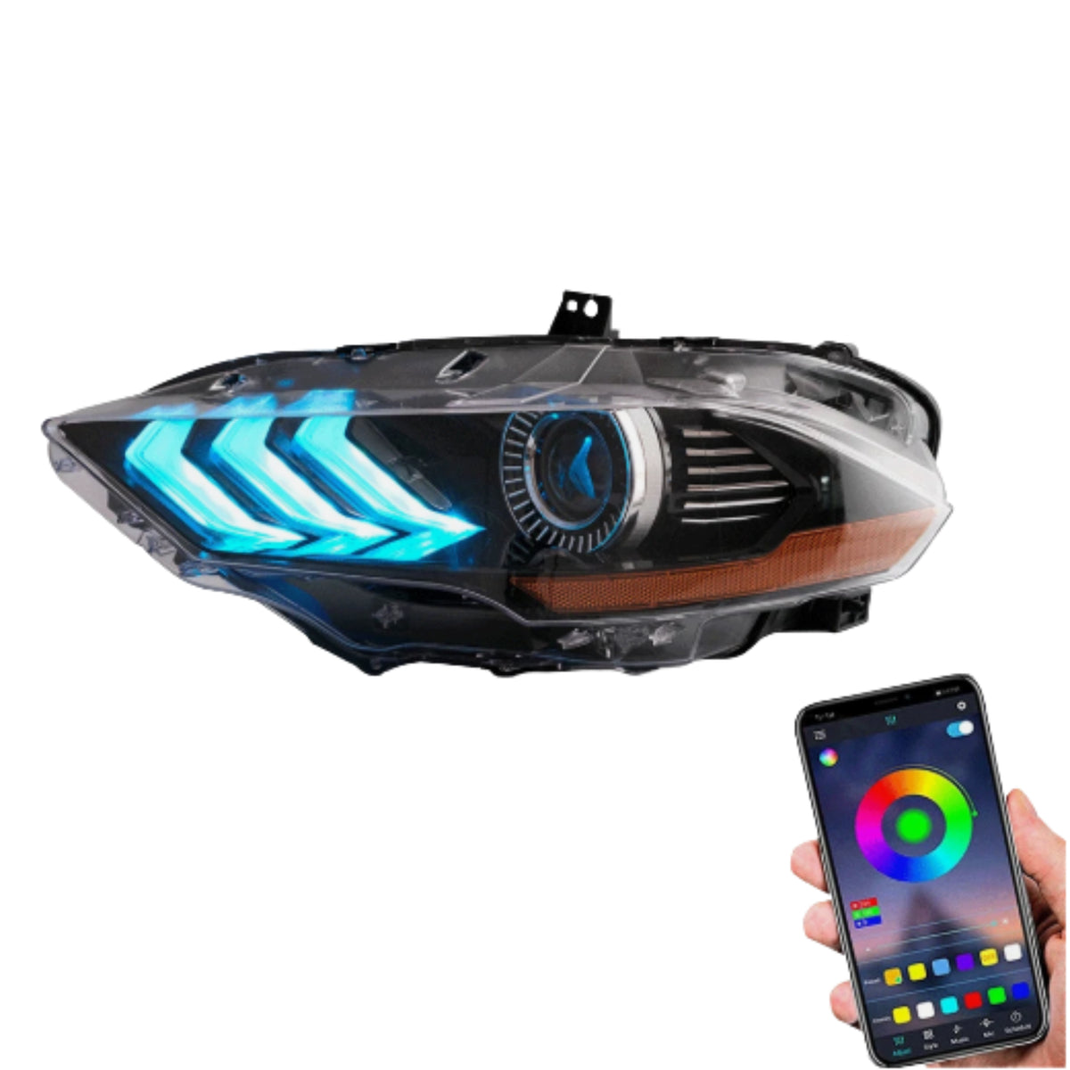 Mustang RGB Headlights 2018-2023