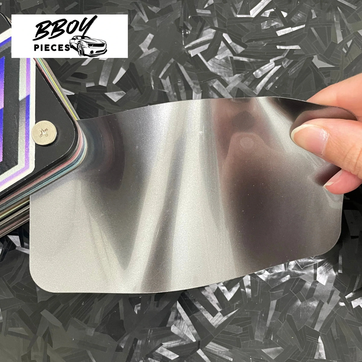 Super Gloss Porsche Agate Gray Metallic - BBOY Pieces Vinyl Wrap Material (Price does NOT include installation.)