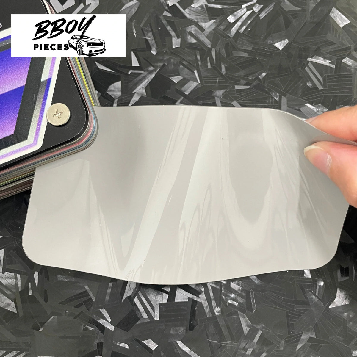 Super Gloss Porsche Chalk Gray - BBOY Pieces Vinyl Wrap Material (Price does NOT include installation.)