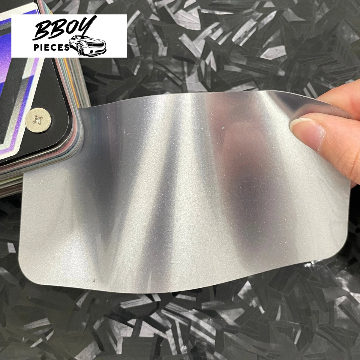 Super Gloss Titanium Steel Gray Metallic - BBOY Pieces Vinyl Wrap Material (Price does NOT include installation.)
