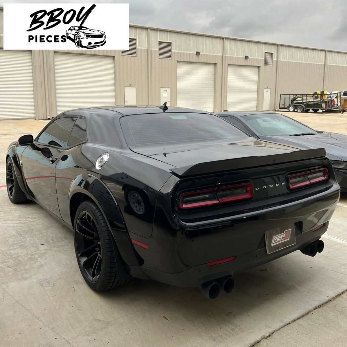 BBOY Pieces — Dodge Challenger Flares With Front Lip Wide Body Kit (Parts Only)
