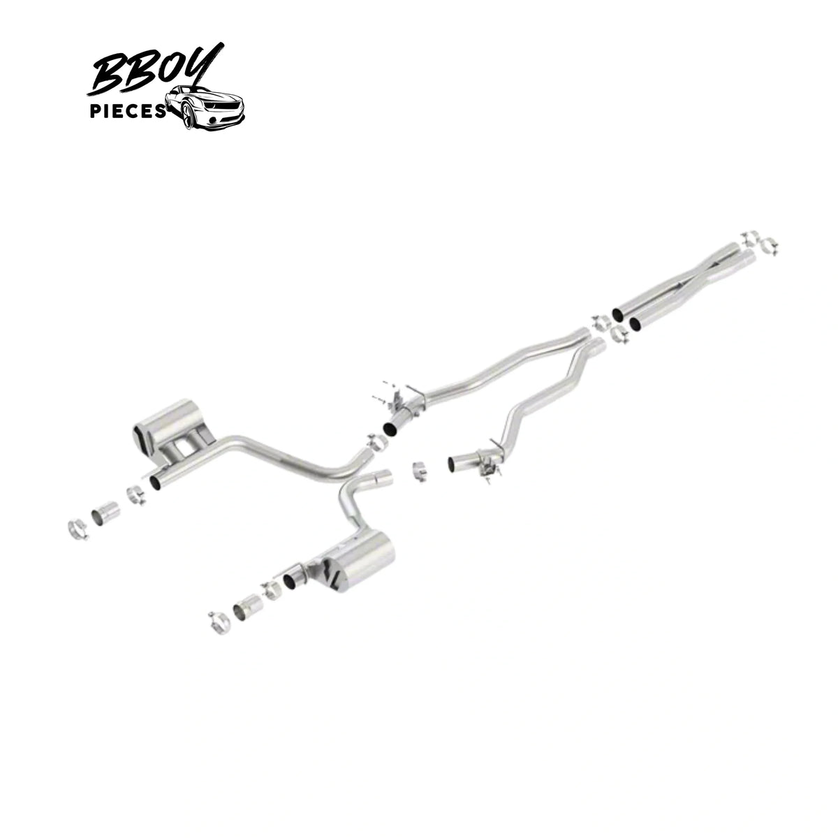 BBOY Pieces — Borla ATAK Cat-Back Exhaust (15-23 6.4L HEMI Charger w/ MDS Valves)