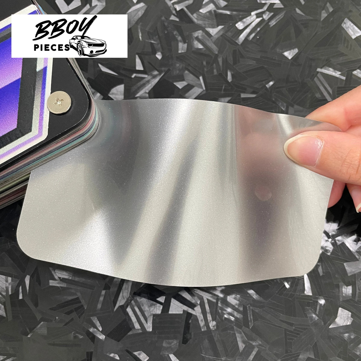 Super Gloss Titanium Silver Metallic - BBOY Pieces Vinyl Wrap Material (Price does NOT include installation.)
