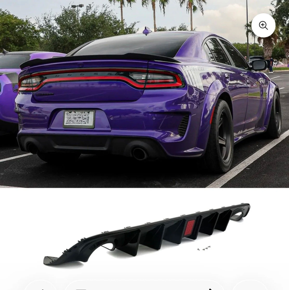 Charger Widebody Quad Tips Diffuser