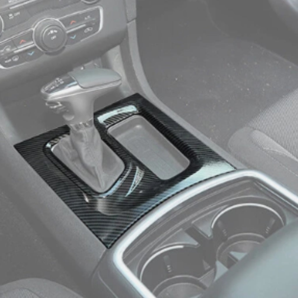 Dodge Charger 2015+ Carbon Fiber Look - Shifter Panel Trim Cover Piece