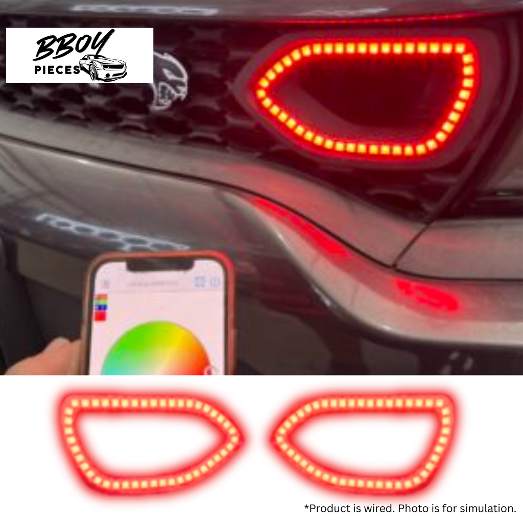 Dodge Charger RGB Led Snorkel Inserts-Bluetooth solid Color + Flow — BBOY Pieces