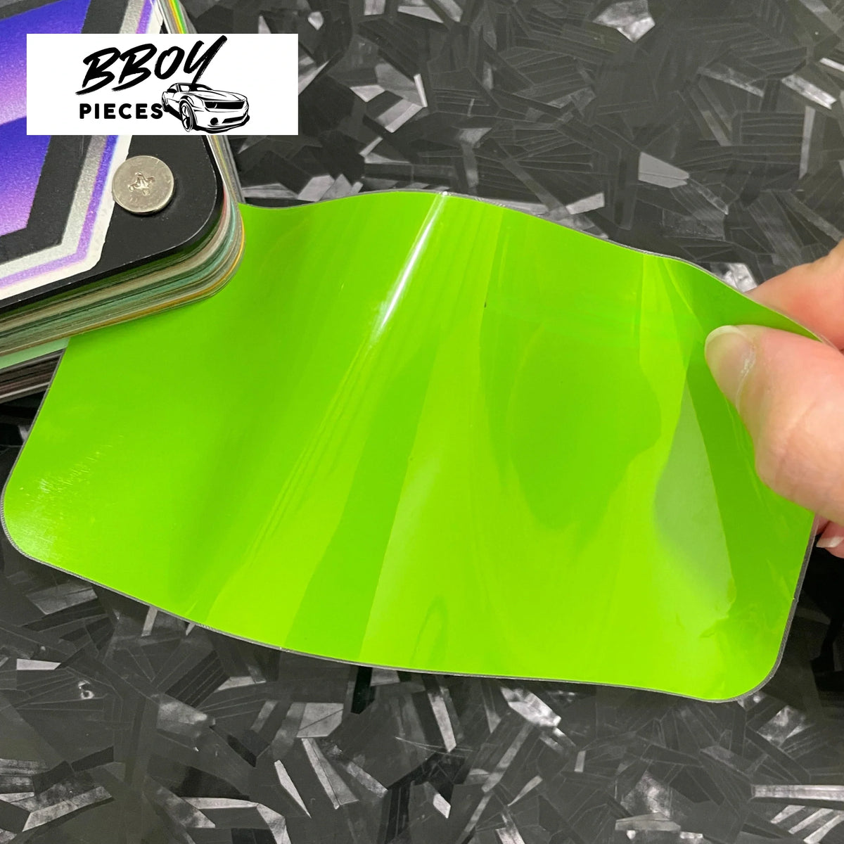Super Gloss Porsche Lizard Green - BBOY Pieces Vinyl Wrap Material (Price does NOT include installation.)