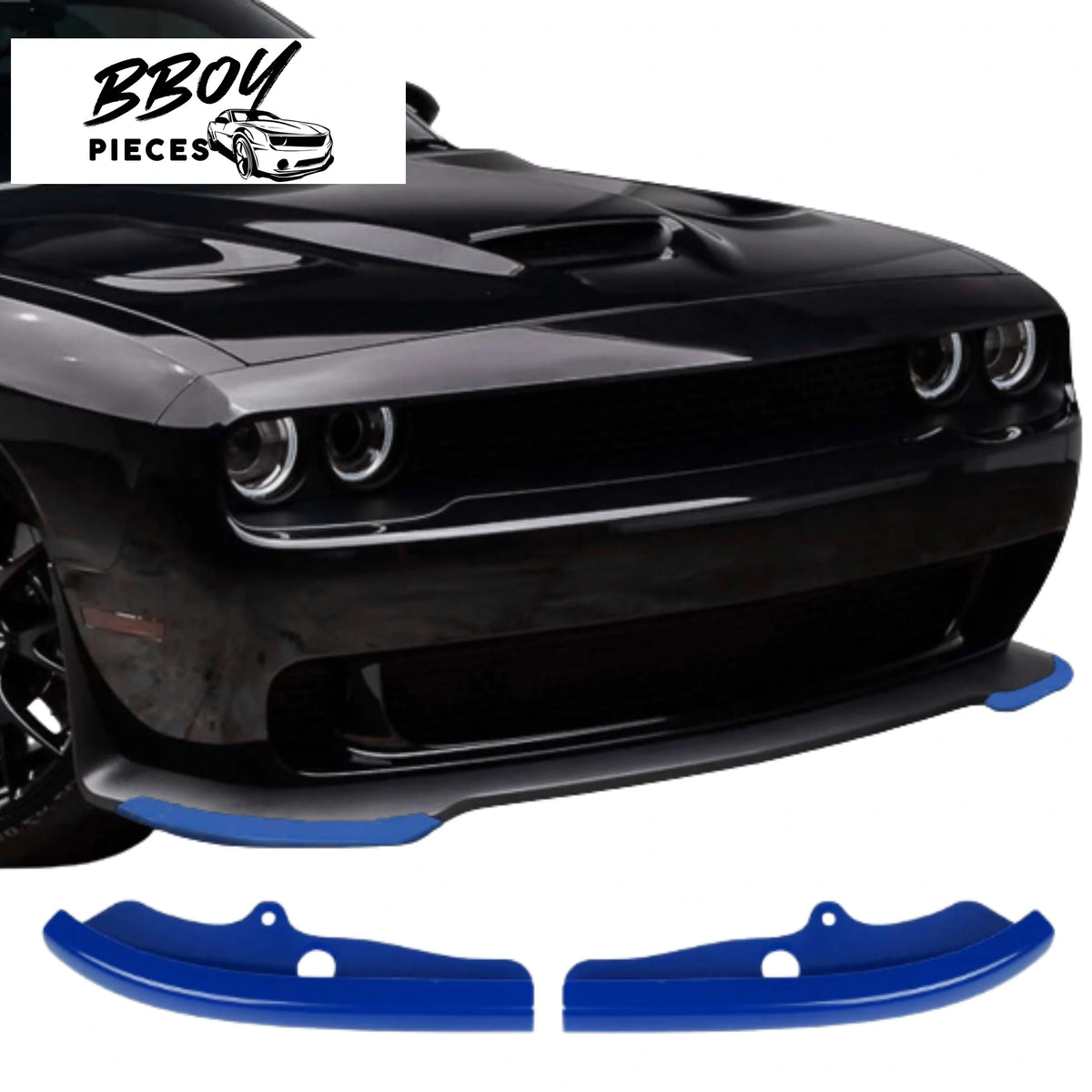 BBOY Pieces — Lip Splitter guard protectors for Challenger Slimbody R/T, Scatpack bumper