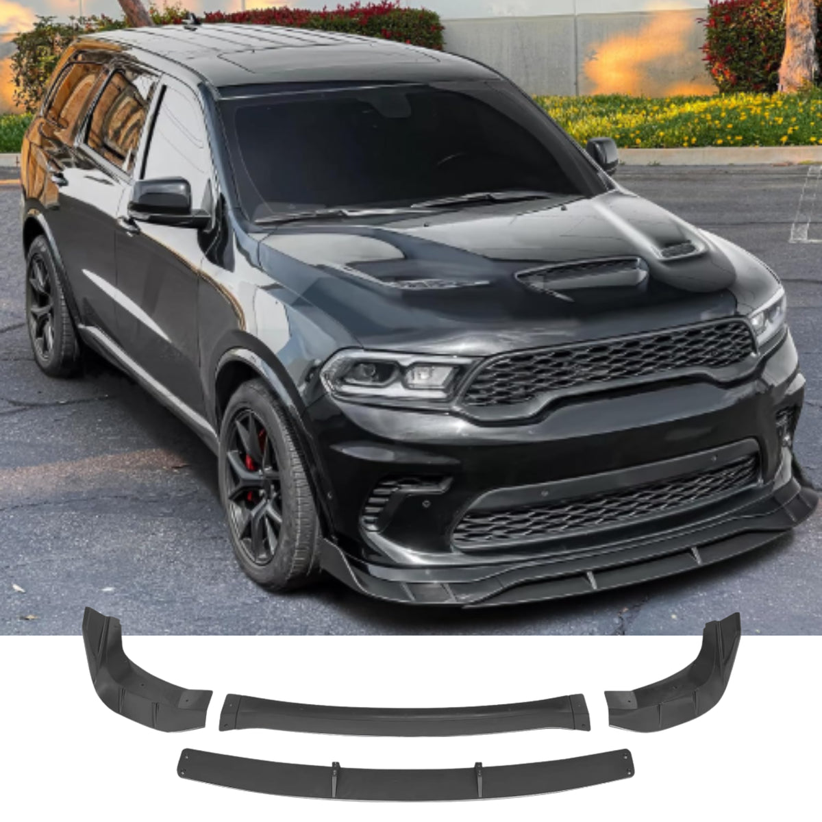Durango Front Lip - Fits Hellcat Front Bumper Gloss Black