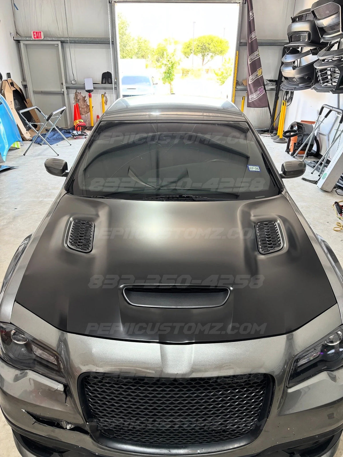 Chrysler 300 Redeye Style Aluminum Hood 2011+ (Pickup Only)