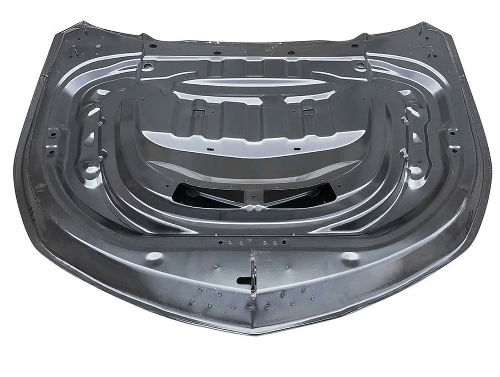 Fits 16-24 Chevrolet Camaro Front Bumper Hood ZL1 Style Aluminum Unpainted Guard