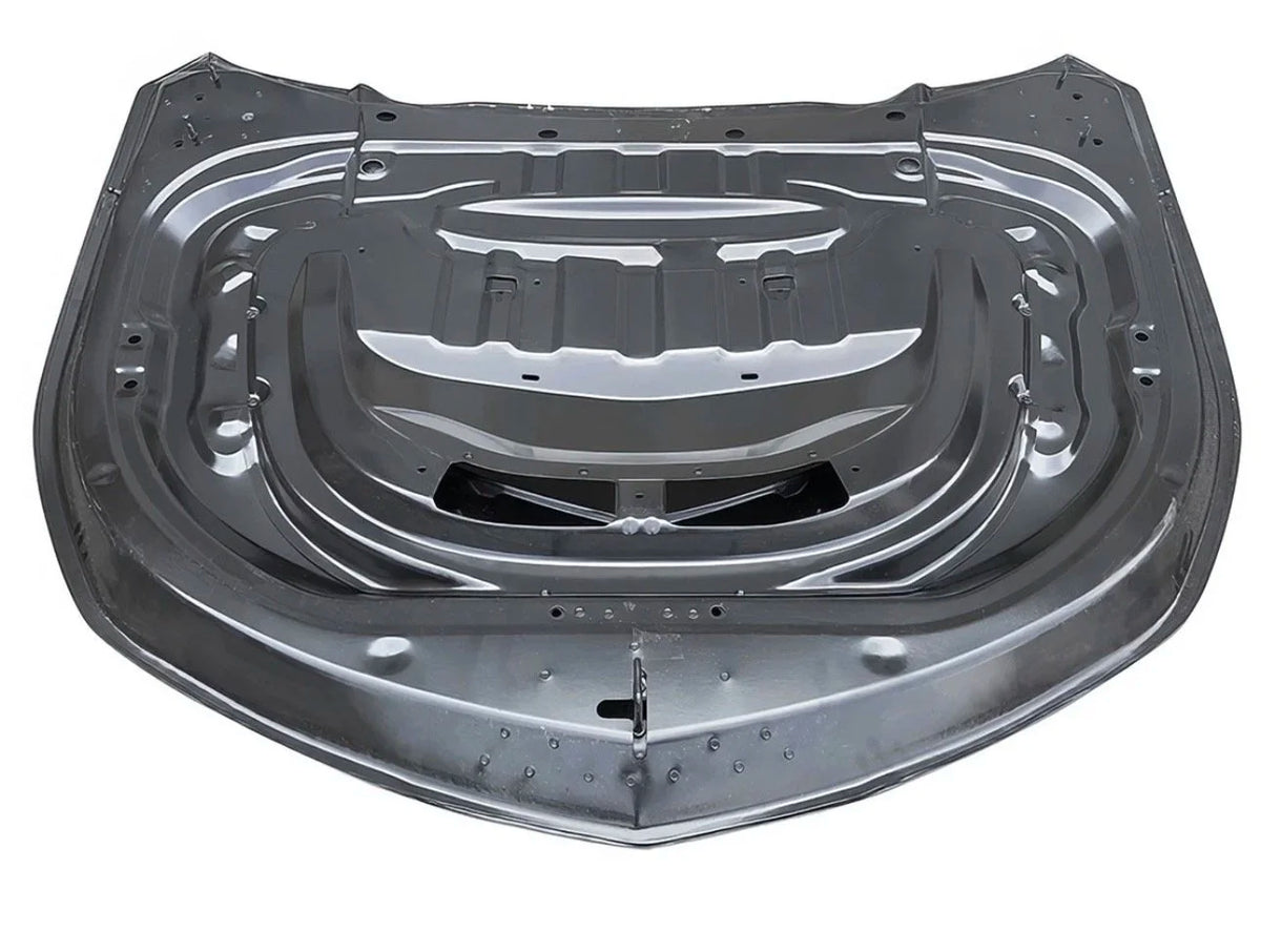 Fits 16-24 Chevrolet Camaro Front Bumper Hood ZL1 Style Aluminum Unpainted Guard