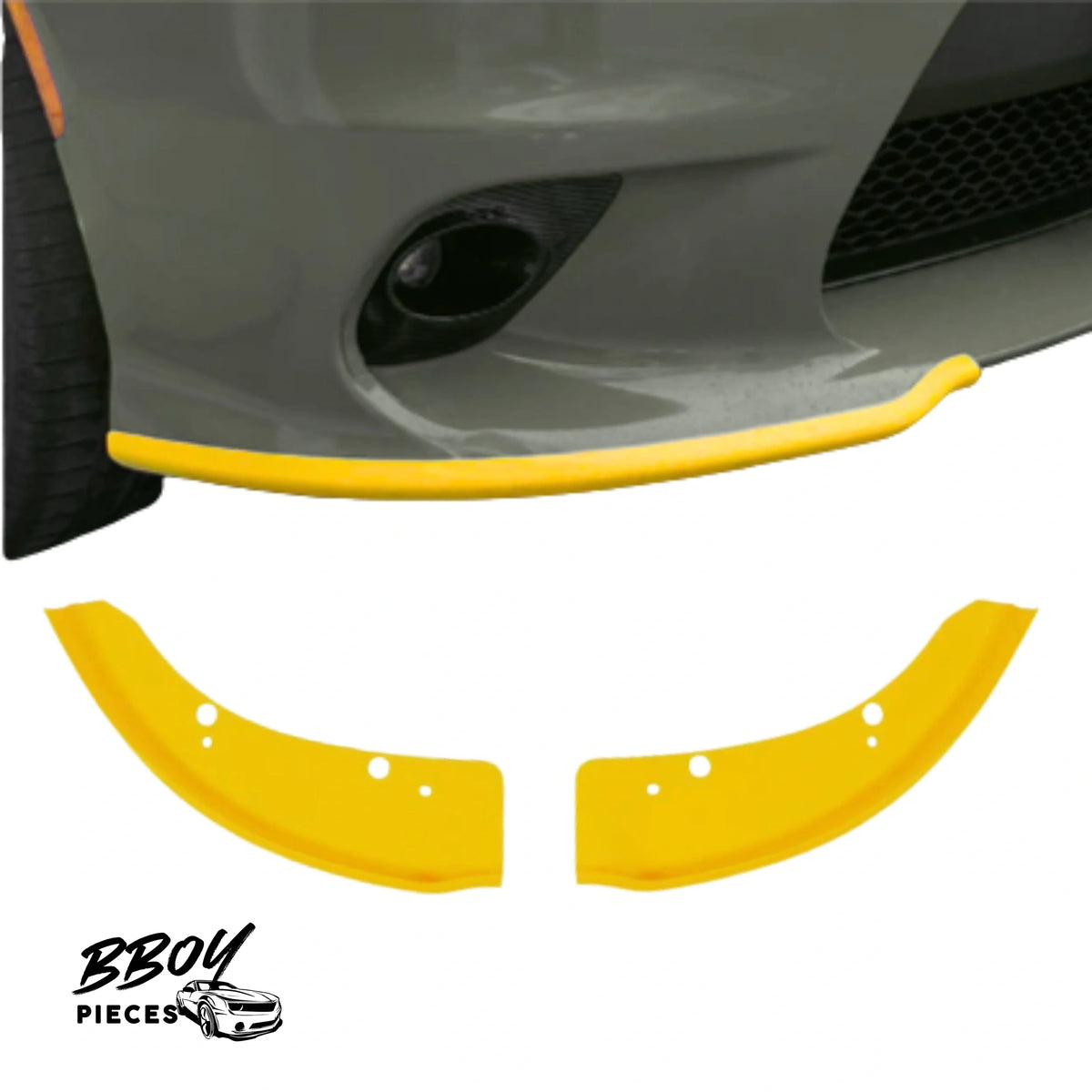 BBOY Pieces — Lip Splitter guard protectors for Charger Slimbody R/T, Scatpack bumper