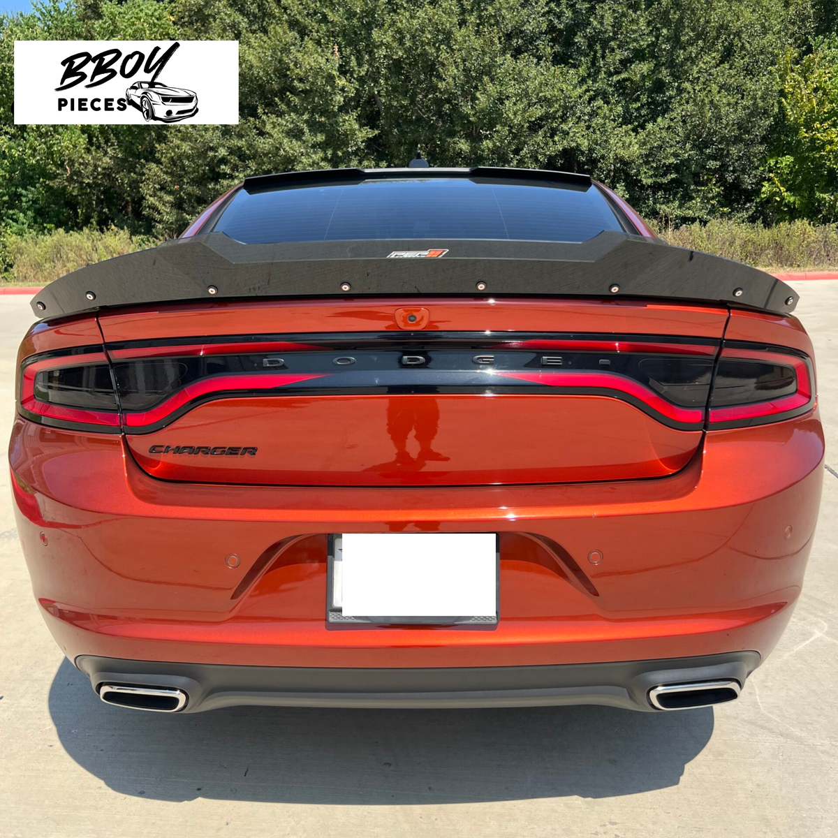 Dodge Charger Wickerbill addon for Pre-existing Spoiler clear thinner