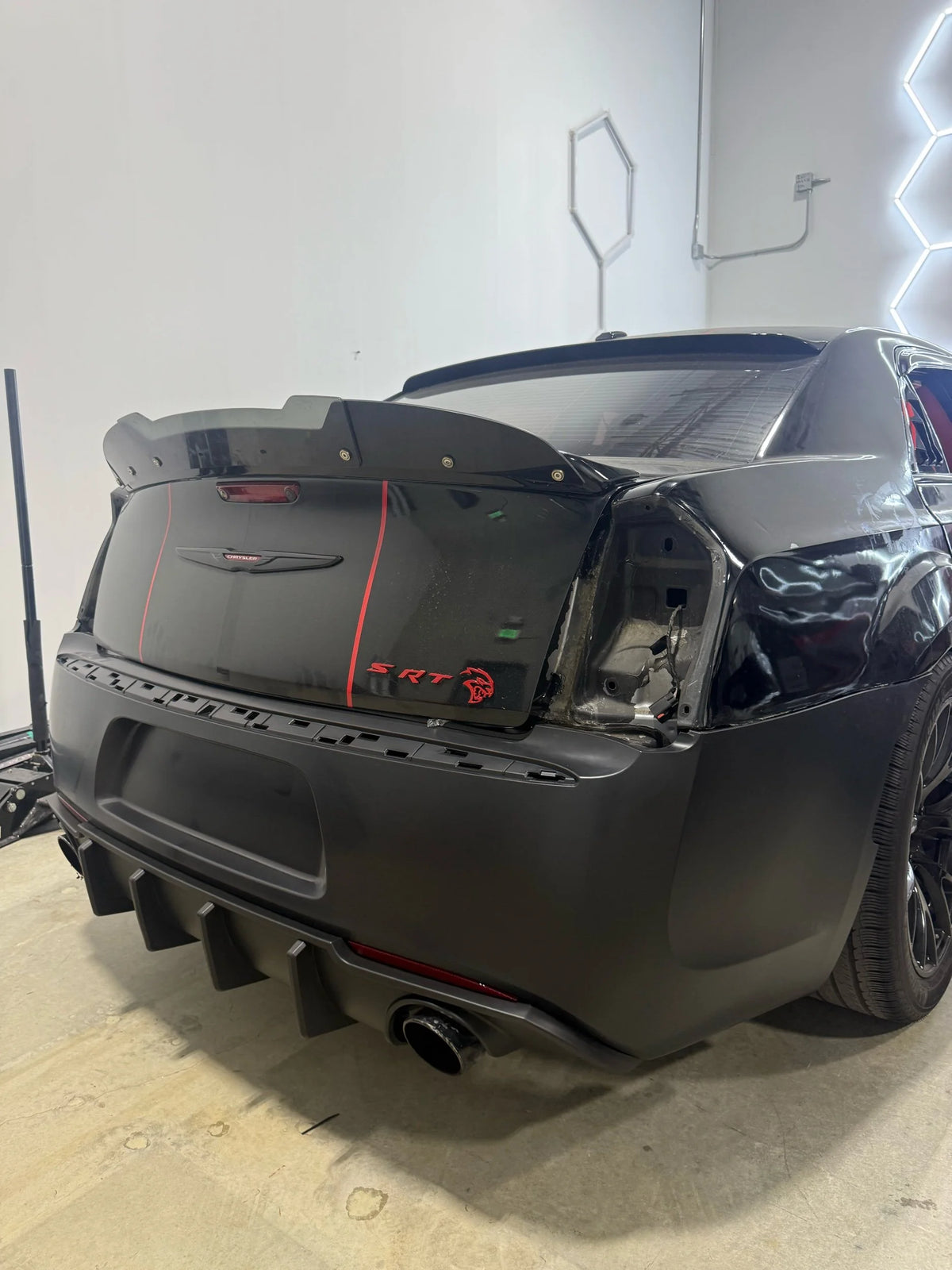 Chrysler C300 Rear Bumper 300 with diffuser (Pickup Only)