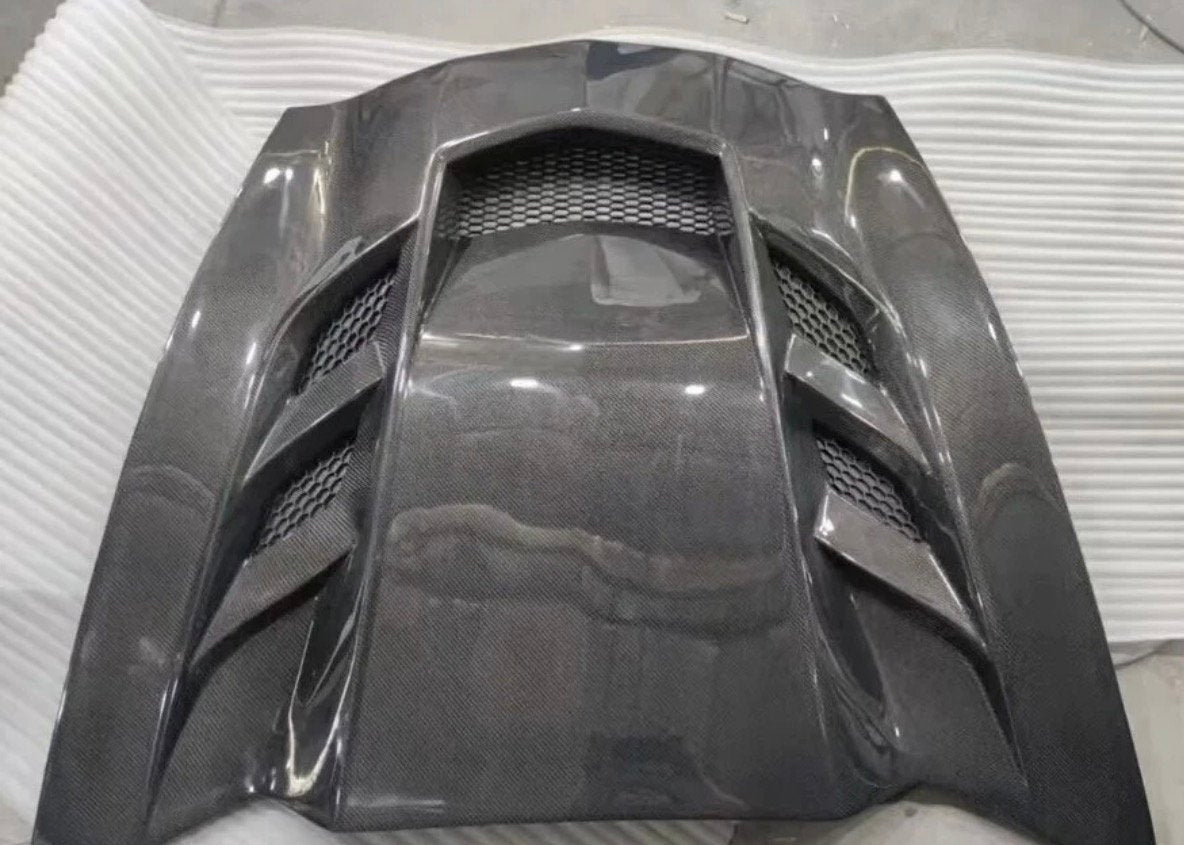 C7 real carbon fiber hood