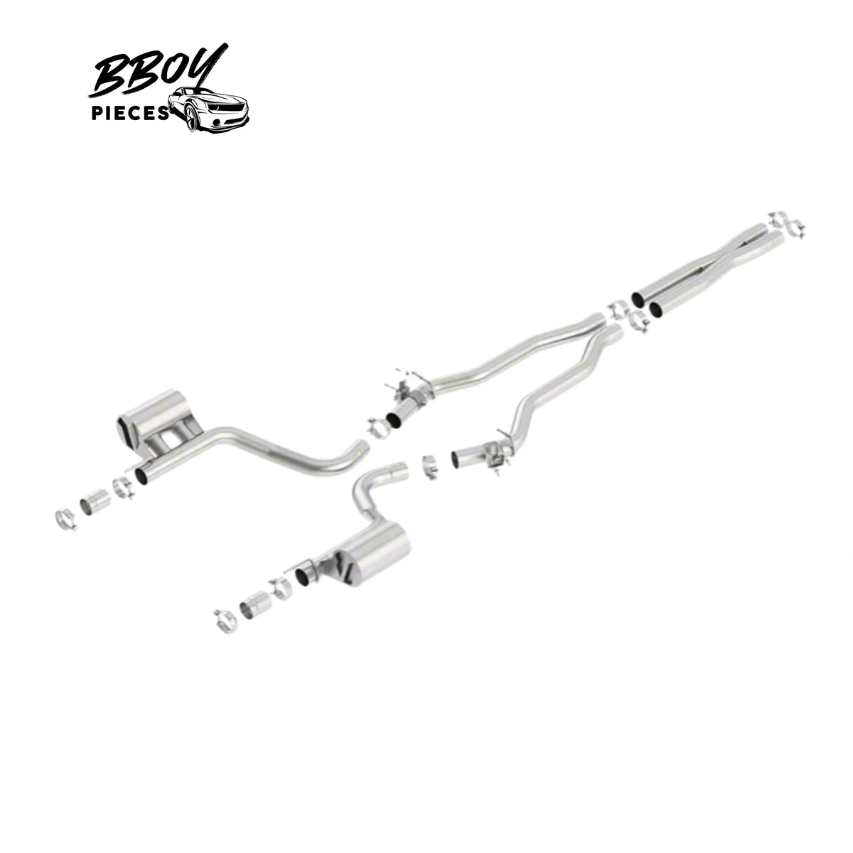 BBOY Pieces — Borla ATAK Cat-Back Exhaust with Replacement Valves (15-23 6.2L HEMI Charger)