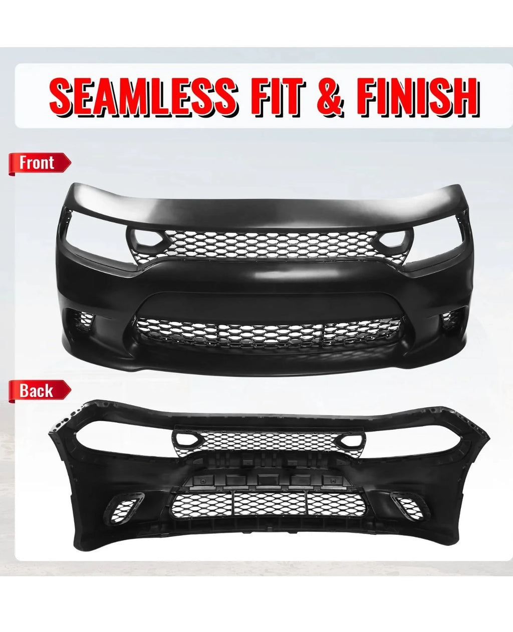 CHARGER SRT HELLCAT STYLE FRONT BUMPER